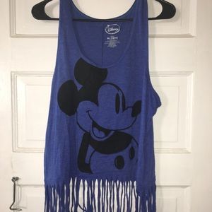 Mickey Mouse fringe tank top